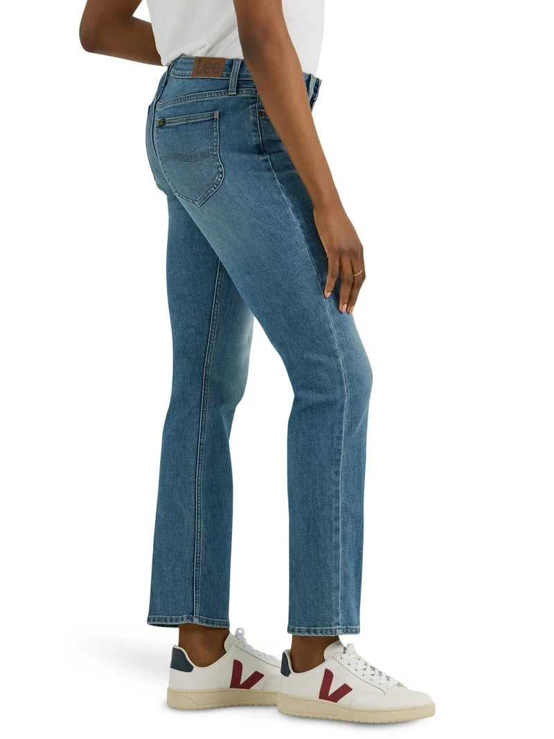 Lee Women's Midrise Straight Jean, Available in 28", 30", 32" Inseams, Sizes 2-22