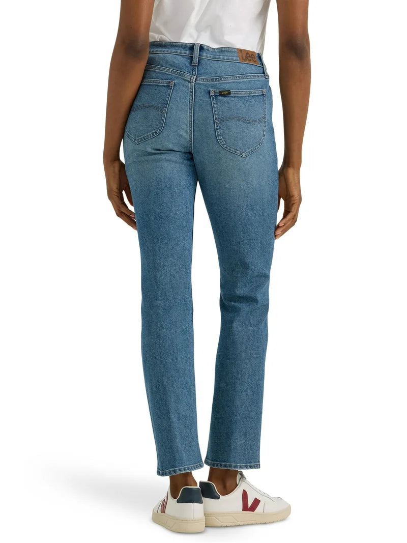 Lee Women's Midrise Straight Jean, Available in 28", 30", 32" Inseams, Sizes 2-22